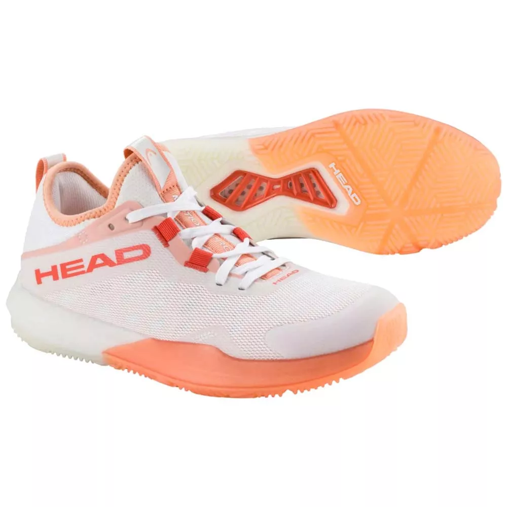 Head Motion Pro Padelschuhe Damen Wei&szlig; / Koralle