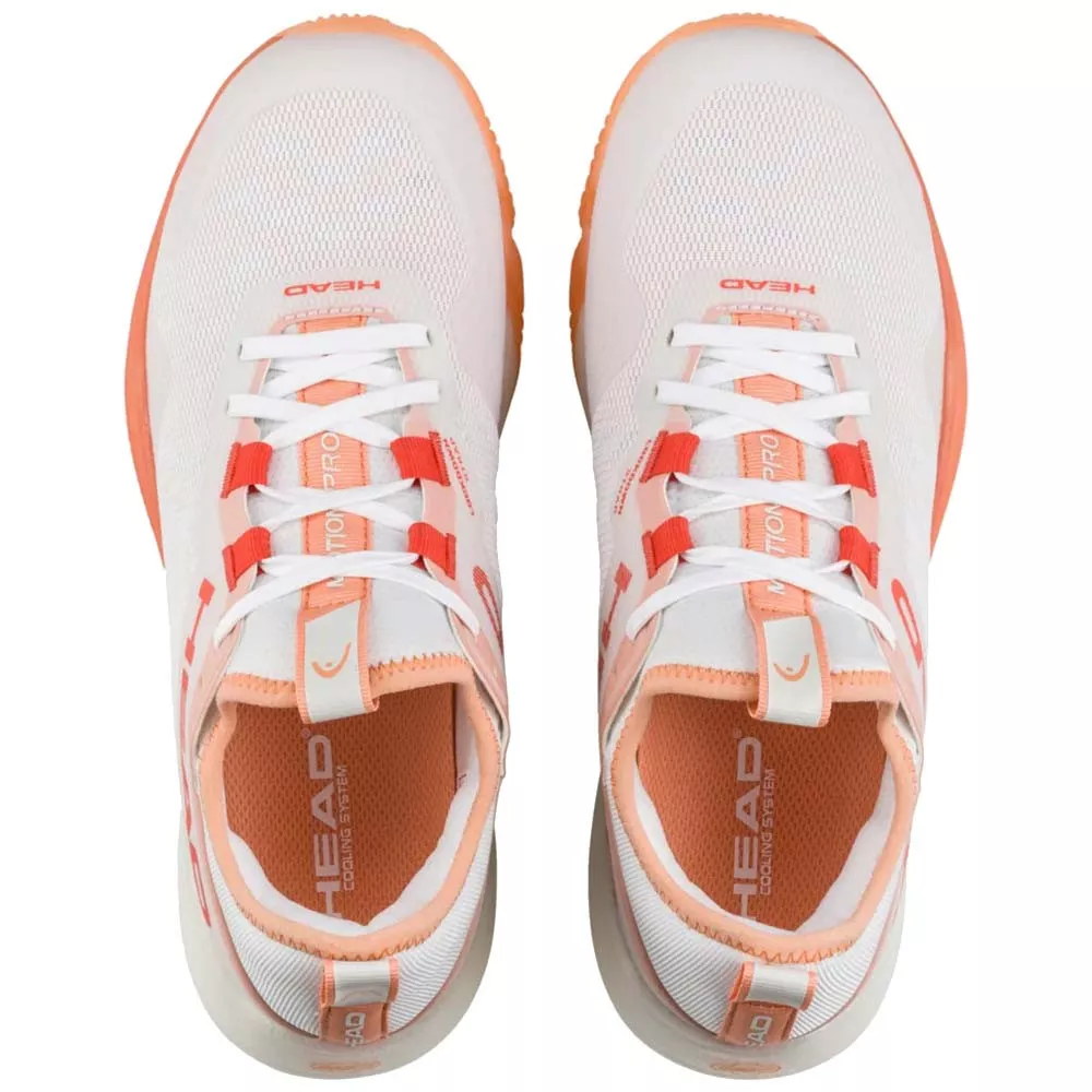 Head Motion Pro Padelschuhe Damen Wei&szlig; / Koralle