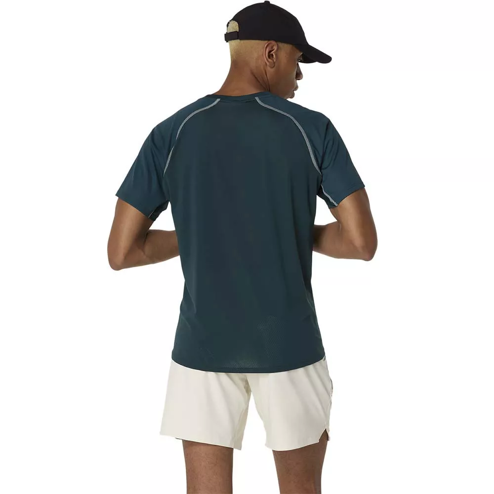 Asics Match T-Shirt Wei&szlig; / Gr&uuml;n
