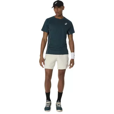 Asics Match T-Shirt Wei&szlig; / Gr&uuml;n