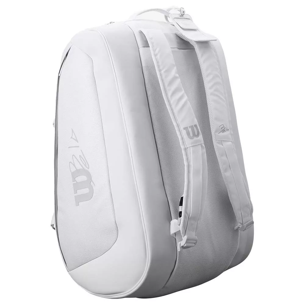 Wilson BELA Super Tour Padeltasche Wei&szlig;