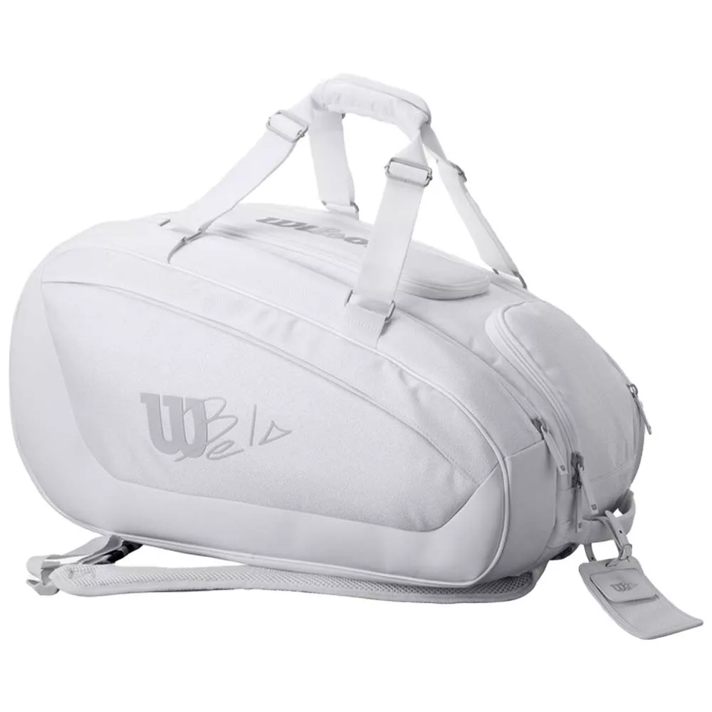 Wilson BELA Super Tour Padeltasche Wei&szlig;