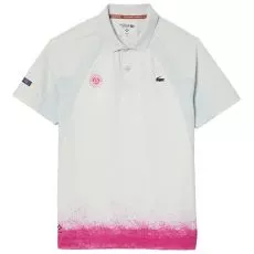 Lacoste Tennis Daniil Medwedew Roland Garros Poloshirt Wei&szlig; / Rosa