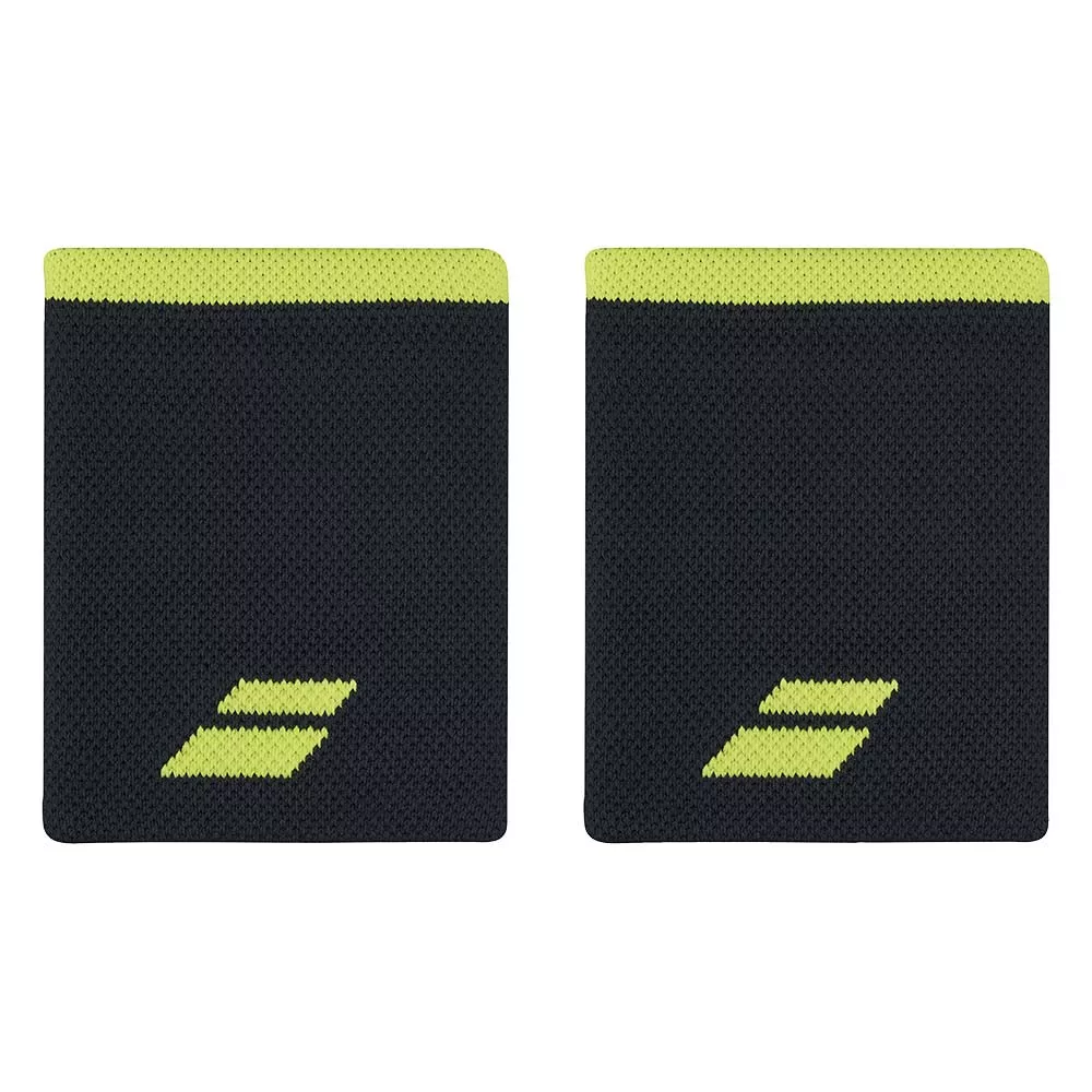 Babolat Logo Jumbo Schwei&szlig;band Schwarz / Gelb