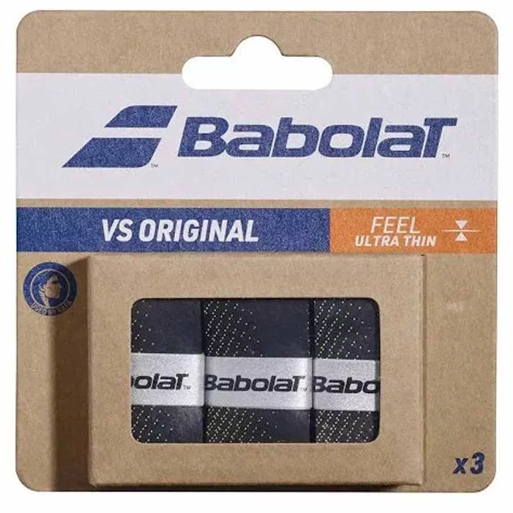 Babolat VS Original Overgrip Schwarz / Neongelb 3er-Pack
