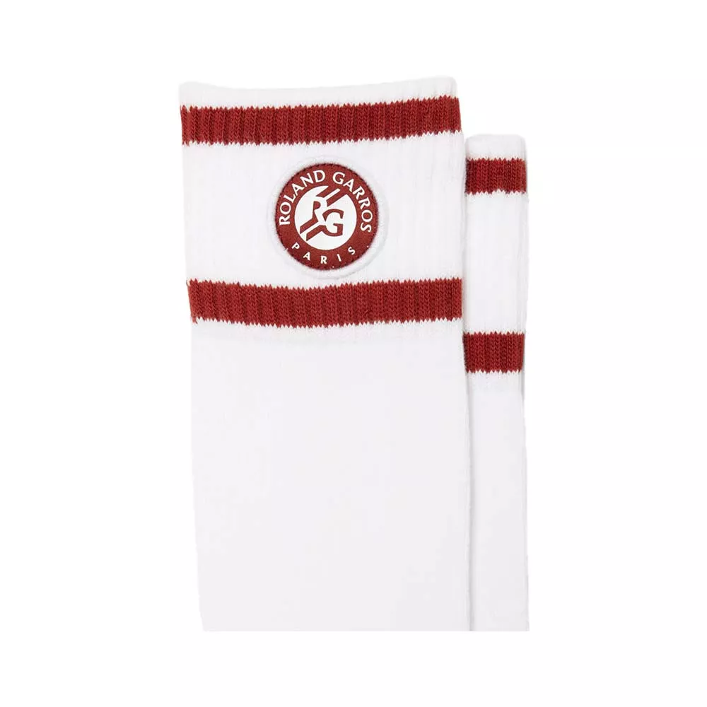 Lacoste Roland Garros Socken Wei&szlig; / Braun