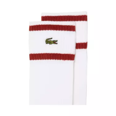 Lacoste Roland Garros Socken Wei&szlig; / Braun