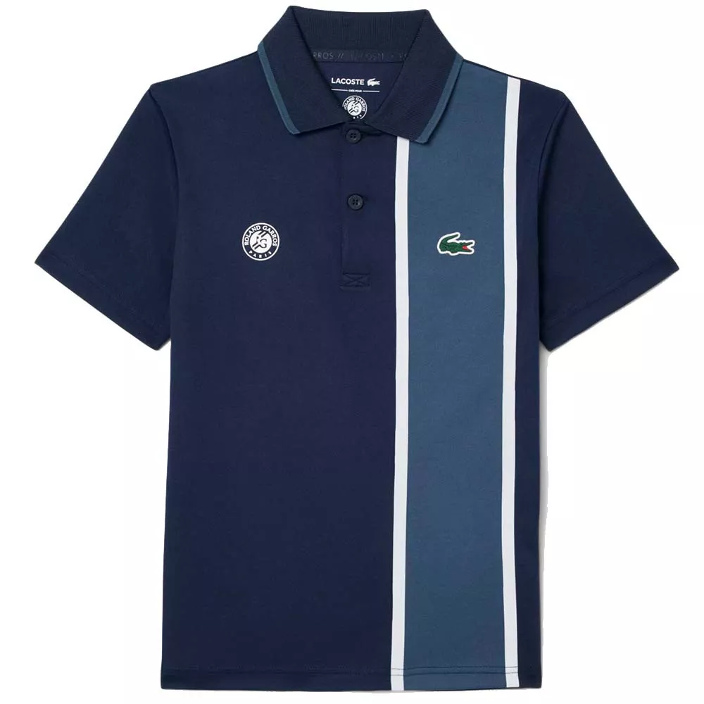 Lacoste Sport Roland Garros Junior Poloshirt Marineblau