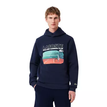 Lacoste Roland Garros Club Kapuzenpullover Marineblau