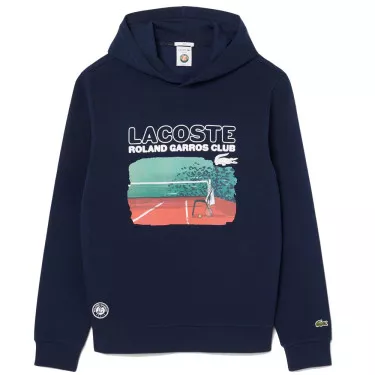 Lacoste Roland Garros Club Kapuzenpullover Marineblau