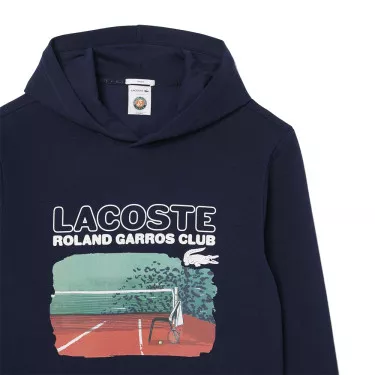 Lacoste Roland Garros Club Kapuzenpullover Marineblau