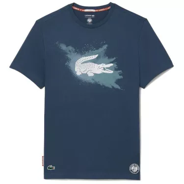 Lacoste Roland Garros Unisex T-Shirt Marineblau