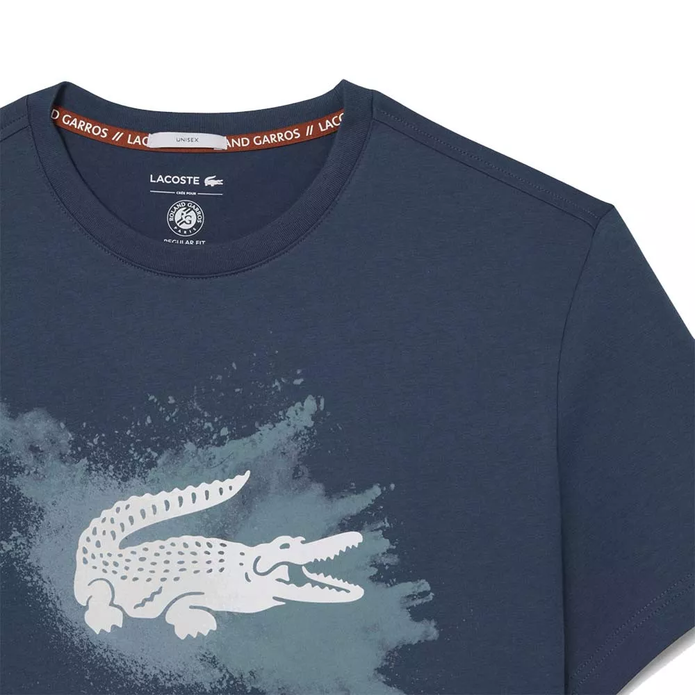 Lacoste Roland Garros Unisex T-Shirt Marineblau