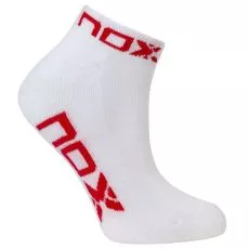 Nox Pinkies Socken Damen Wei&szlig; / Rot
