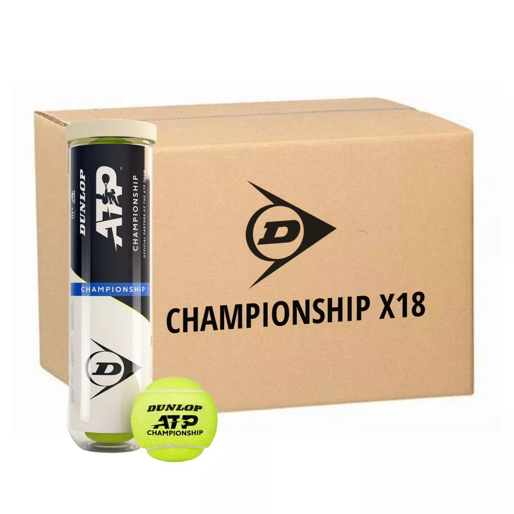Dunlop ATP Championship Tennisb&auml;lle Karton (18 Dosen &agrave; 4 B&auml;lle)
