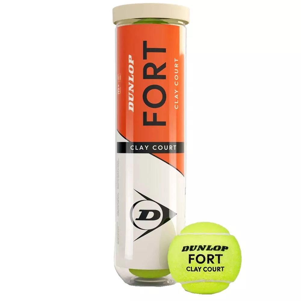 Dunlop Fort Clay Court Tennisb&auml;lle 4er-Dose