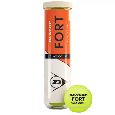 Dunlop Fort Clay Court Tennisb&auml;lle 4er-Dose