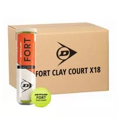 Dunlop Fort Clay Court Tennisb&auml;lle Karton (18 Dosen &agrave; 4 B&auml;lle)