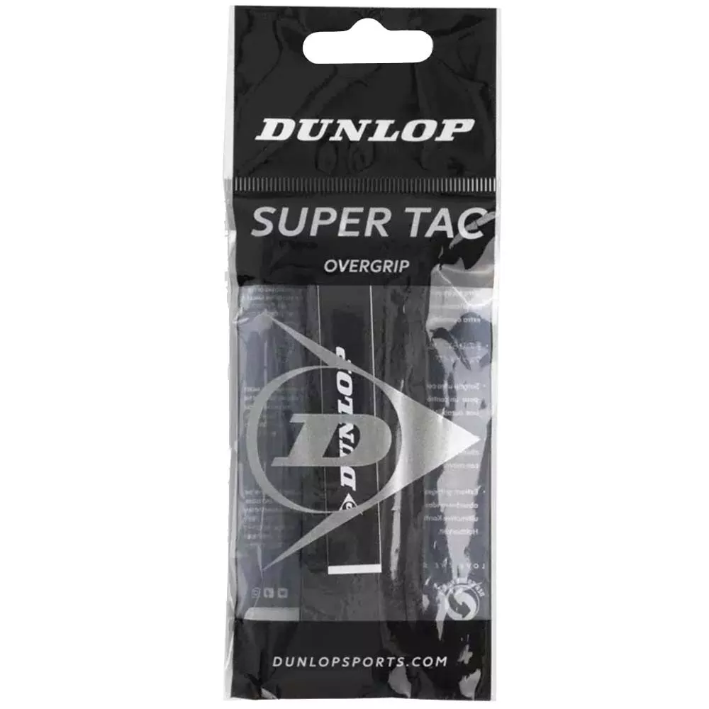Dunlop Super Tac Overgrip Schwarz 1 St&uuml;ck