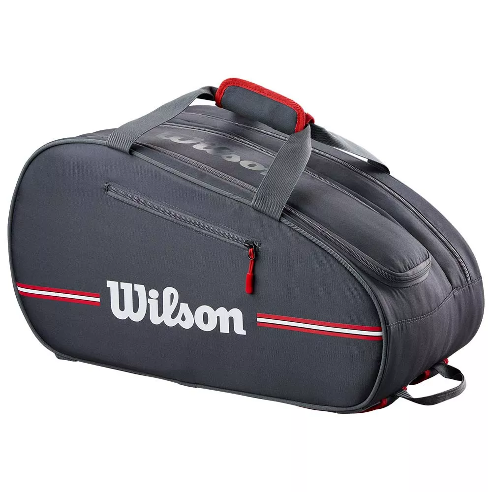 Wilson Team Padel Padeltasche Wei&szlig; / Rot