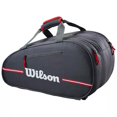 Wilson Team Padel Padeltasche Wei&szlig; / Rot