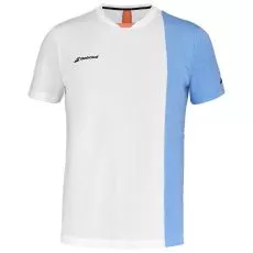 Babolat Play Crew Neck Junior T-Shirt Wei&szlig; / Blau