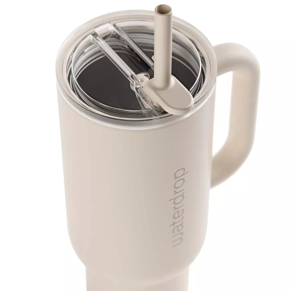 Waterdrop Explorer Thermo-Trinkflasche Cremewei&szlig;