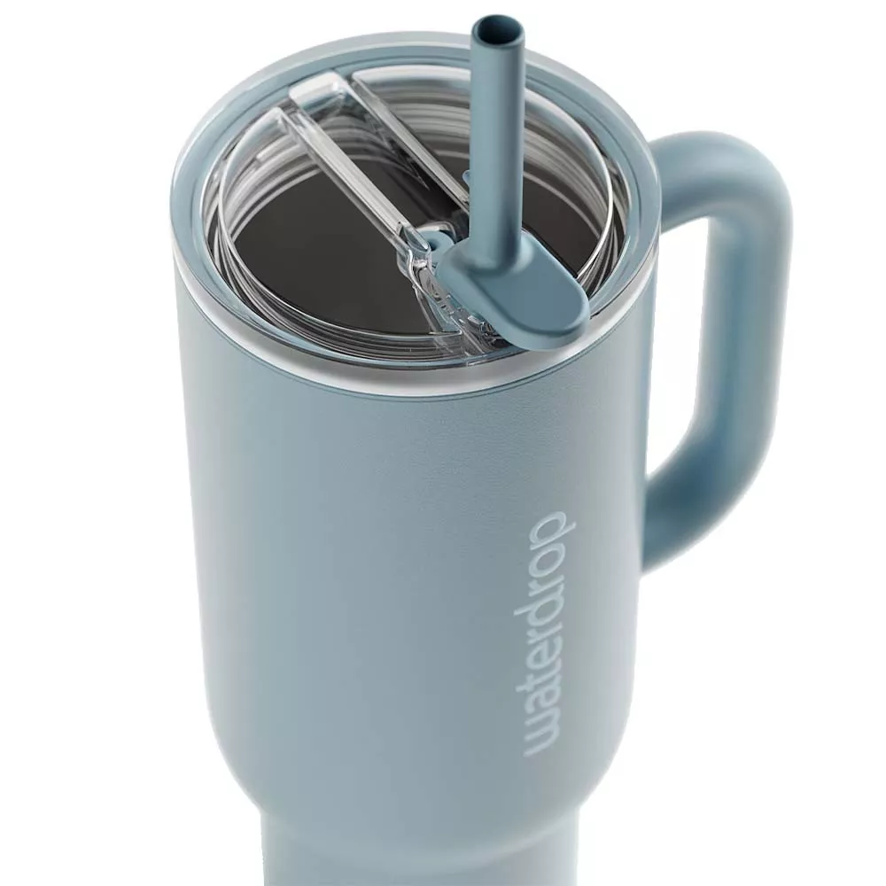 Waterdrop Explorer Thermo-Trinkflasche Blau