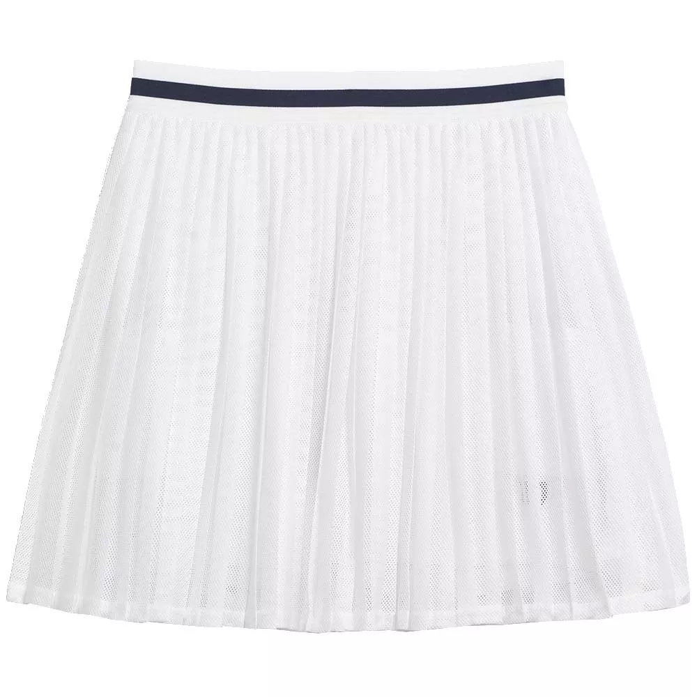 Wilson Team Pleated Rock Wei&szlig;
