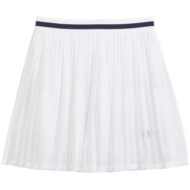 Wilson Team Pleated Rock Wei&szlig;