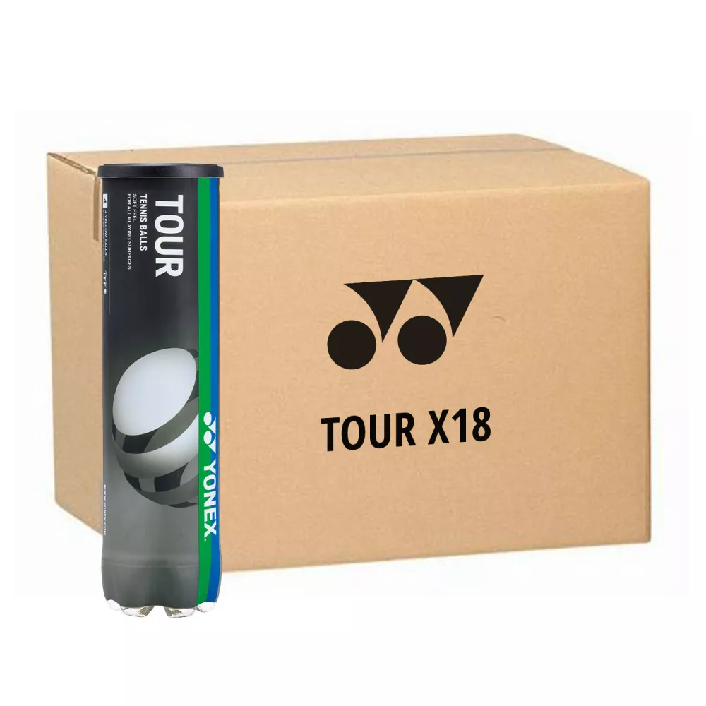 Yonex Tour Tennisb&auml;lle Karton (18 Dosen &agrave; 4 B&auml;lle)