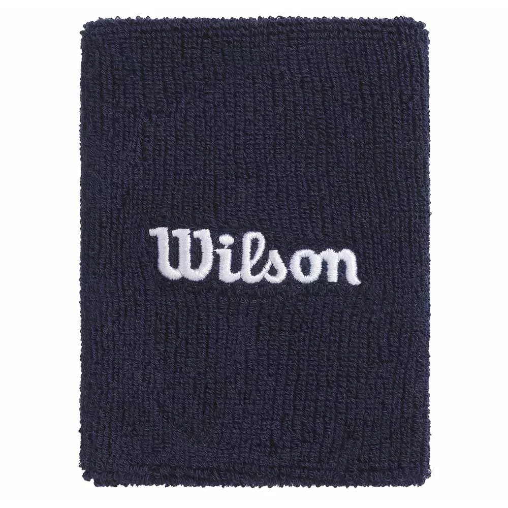 Wilson Wide Terry Schwei&szlig;band Marineblau 2er-Pack