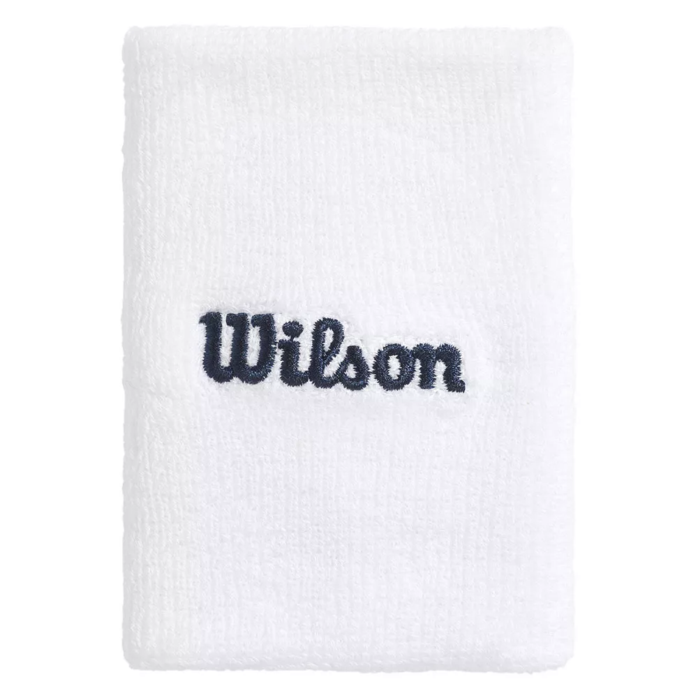 Wilson Wide Terry Schwei&szlig;band Wei&szlig; 2er-Pack