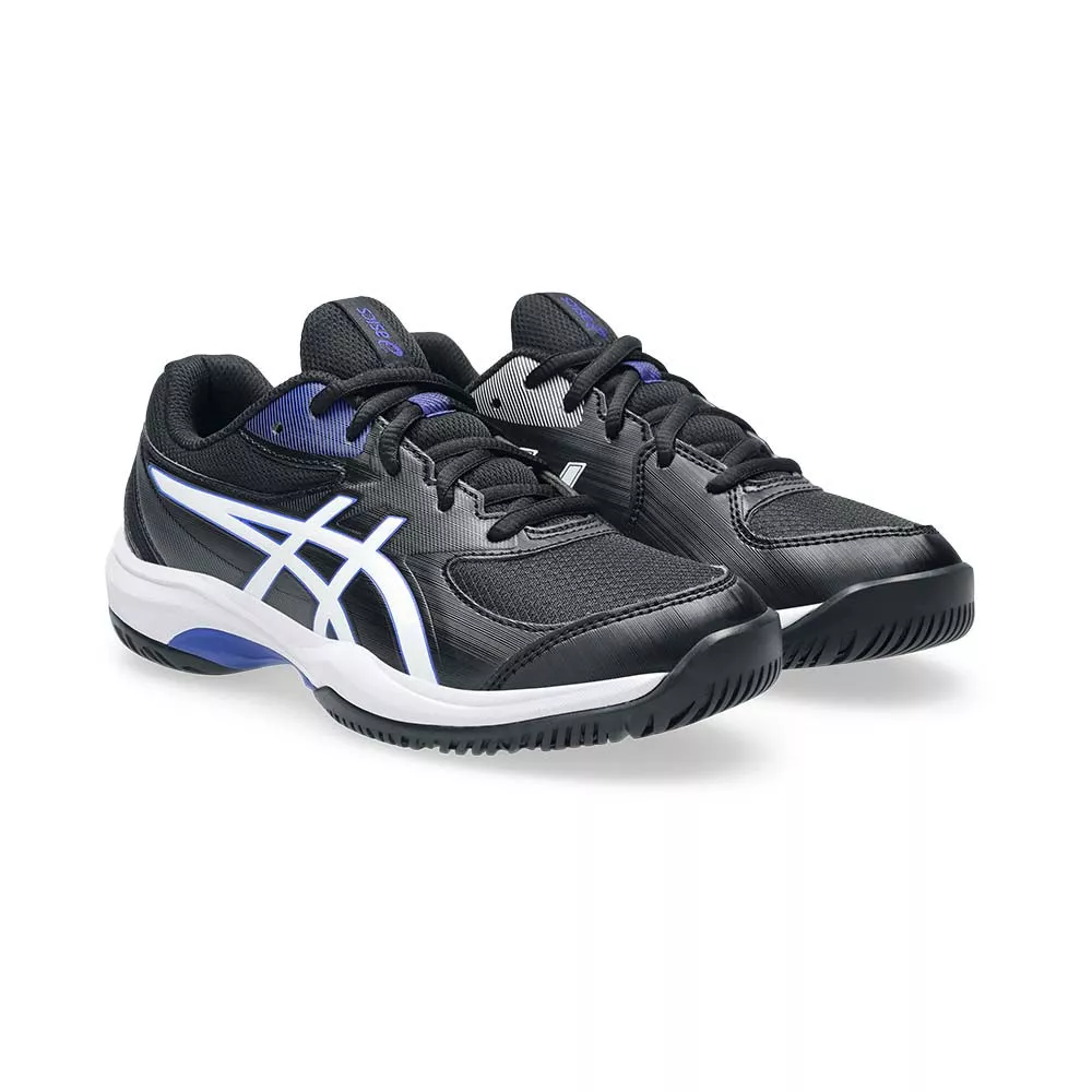 Asics Gel Game GS Tennisschuhe Junior Schwarz / Wei&szlig;