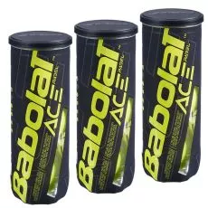 Babolat Ace Padel Padelb&auml;lle 3er-Pack (3 Dosen mit je 3 B&auml;llen)