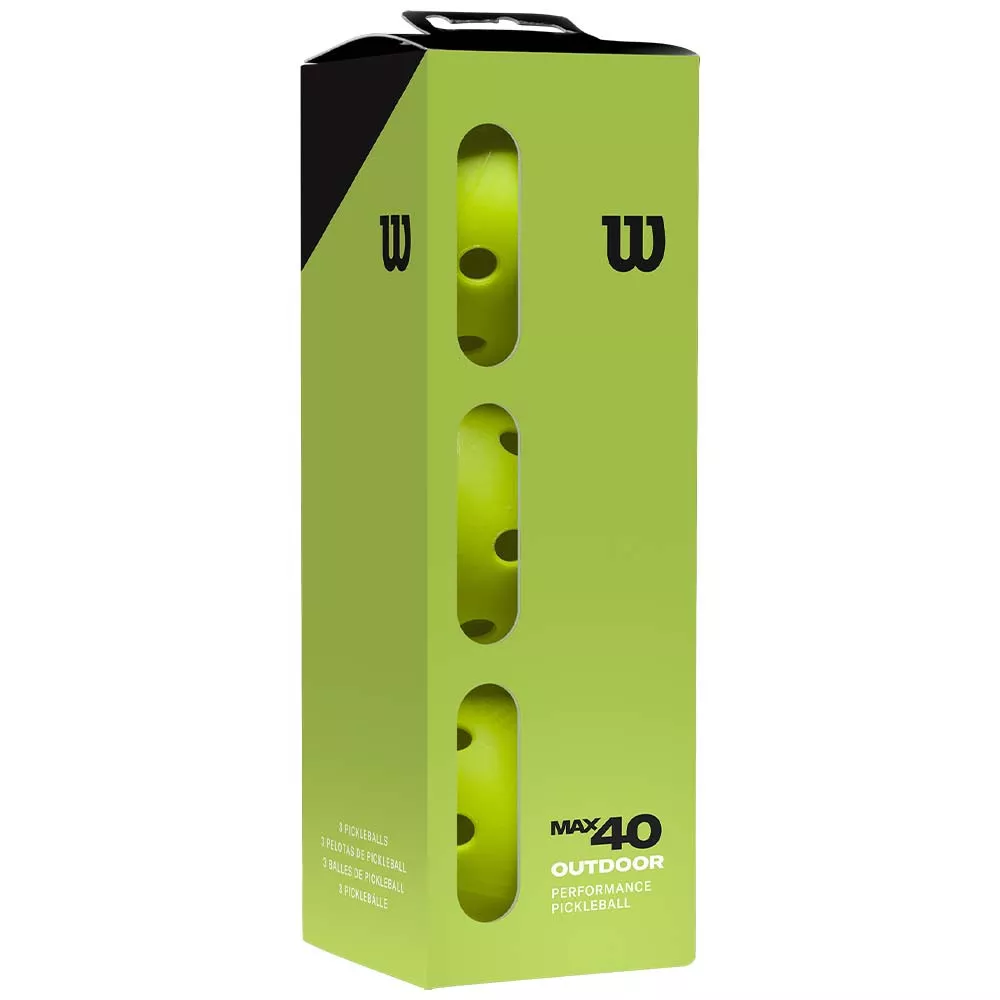 Wilson Max 40 Outdoor Pickleballs 3er-Pack