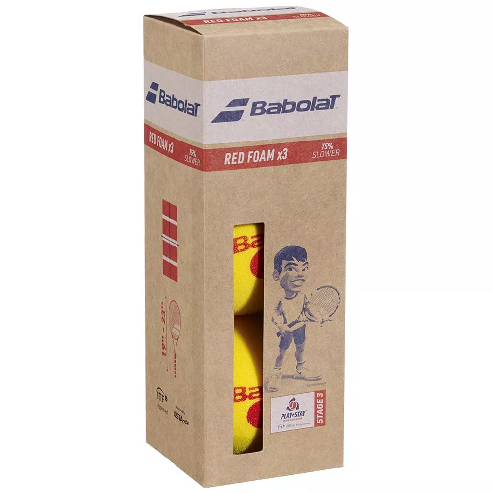 Babolat Red Foam Schaumstoffb&auml;lle 3er-Beutel