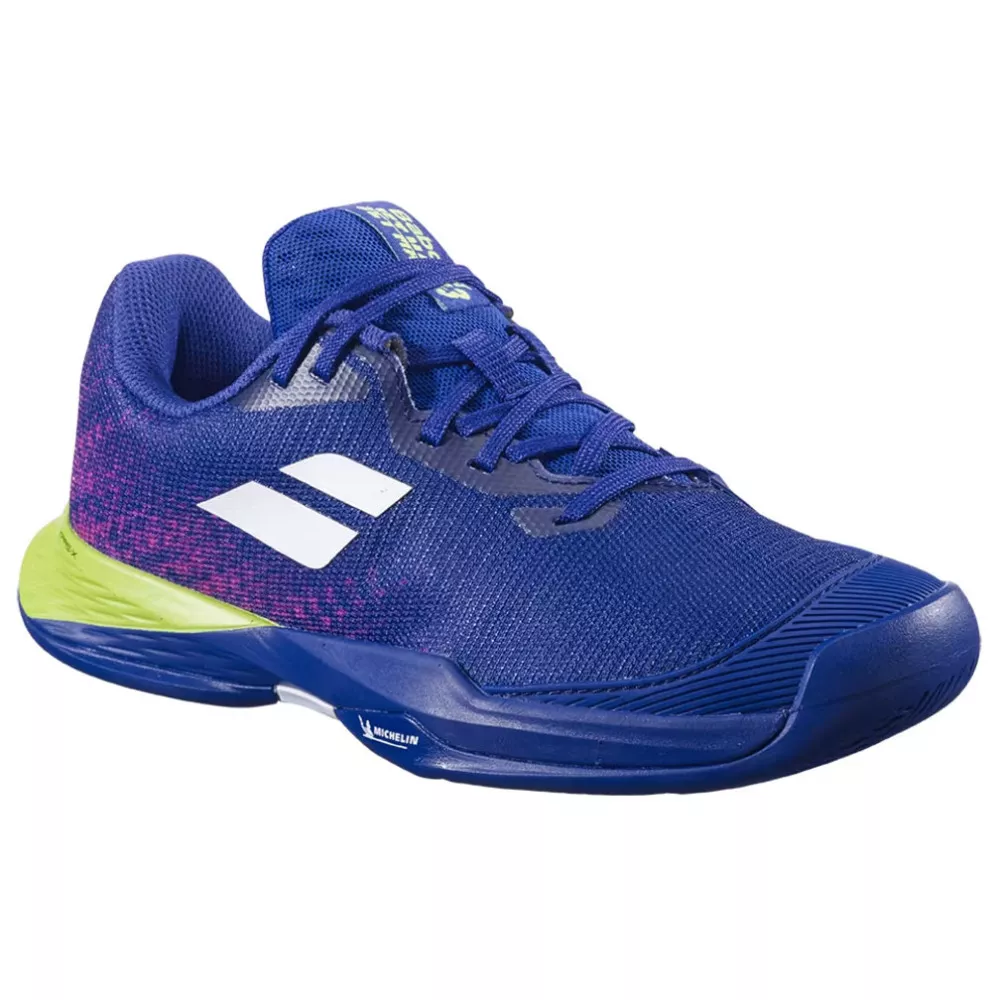 Babolat Jet Mach 3 All Court Tennisschuhe Junior Marineblau / Gr&uuml;n