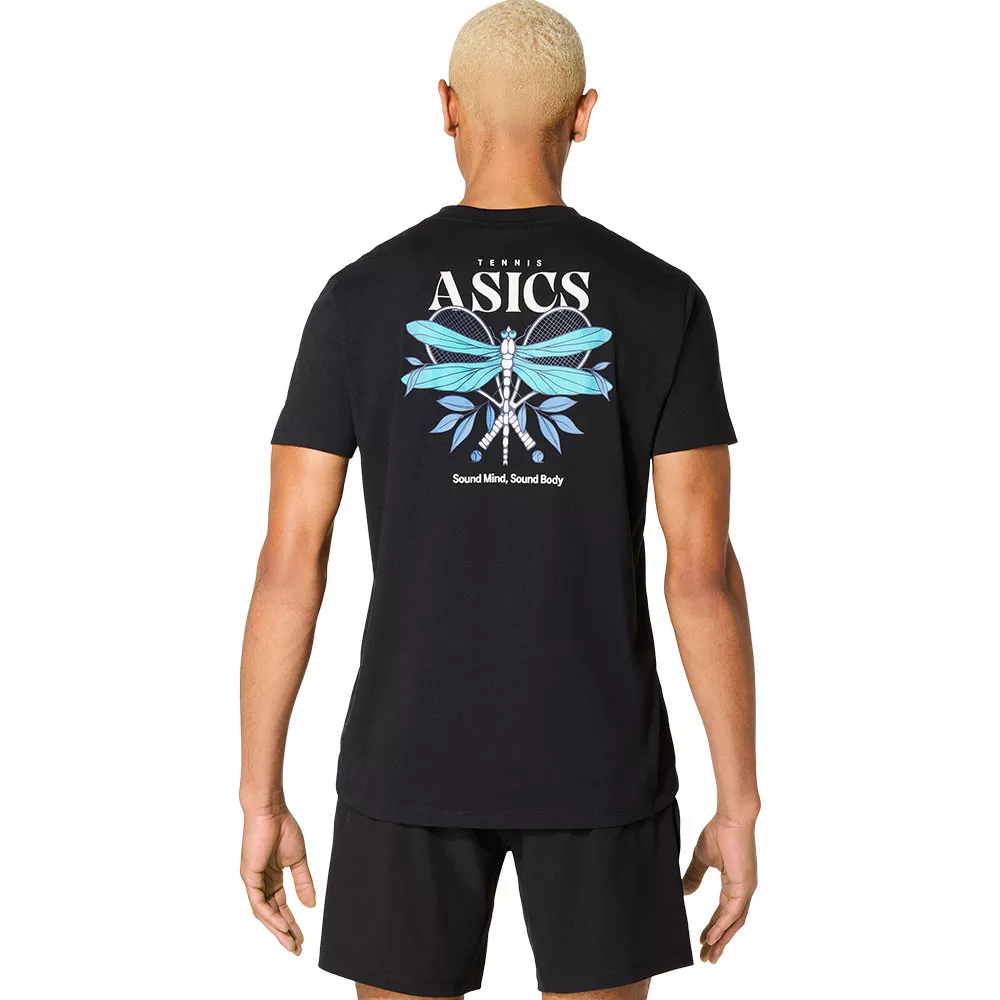 Asics Game Seasonal Graphic T-Shirt Schwarz