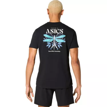 Asics Game Seasonal Graphic T-Shirt Schwarz