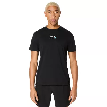 Asics Game Seasonal Graphic T-Shirt Schwarz