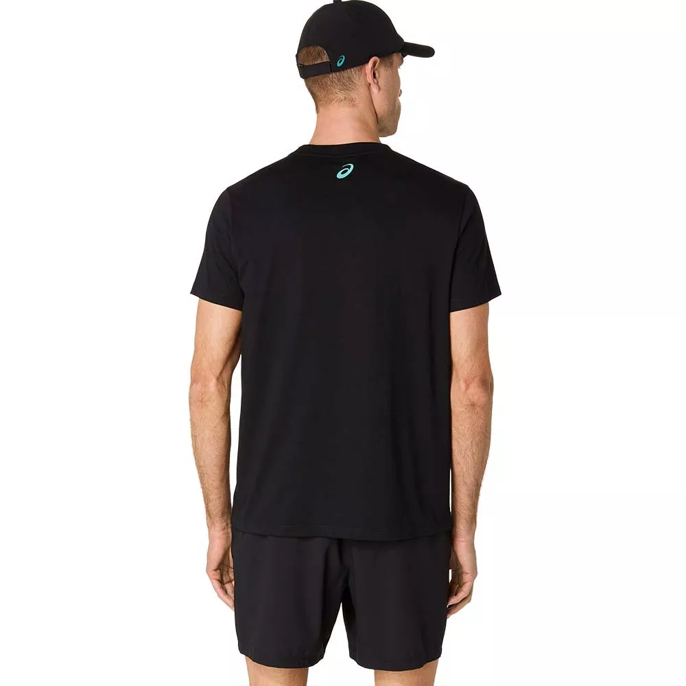 Asics Court Core Graphic T-Shirt Schwarz