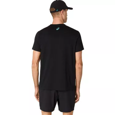 Asics Court Core Graphic T-Shirt Schwarz