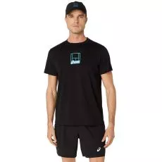 Asics Court Core Graphic T-Shirt Schwarz