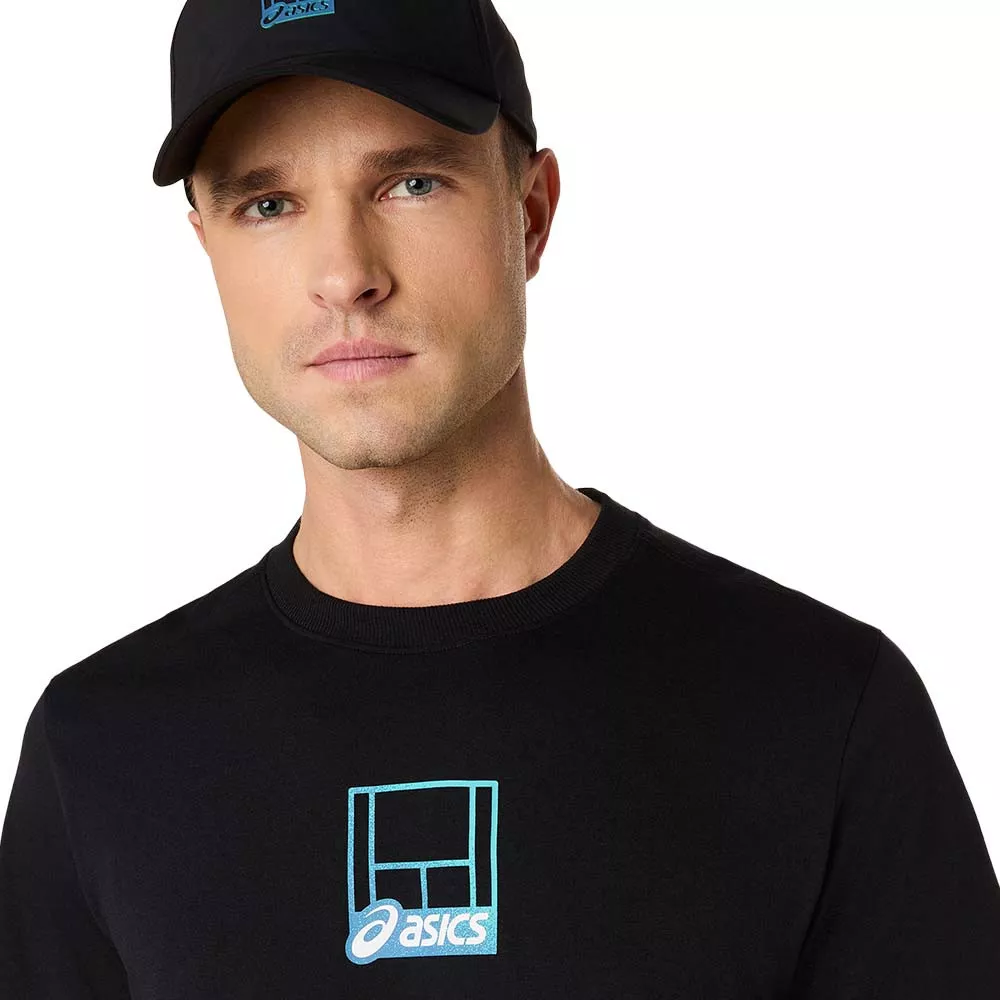 Asics Court Core Graphic T-Shirt Schwarz
