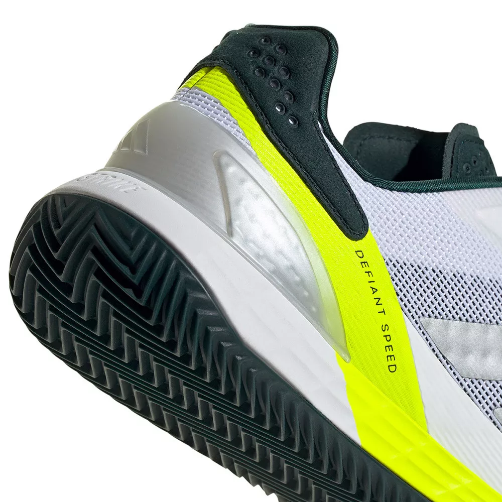 Adidas Defiant Speed 2 Tennisschuhe Sandplatz Wei&szlig; / Gelb