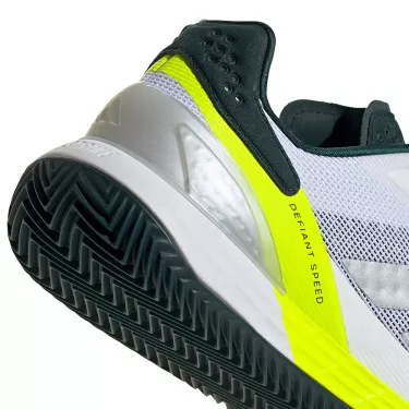 Adidas Defiant Speed 2 Tennisschuhe Sandplatz Wei&szlig; / Gelb