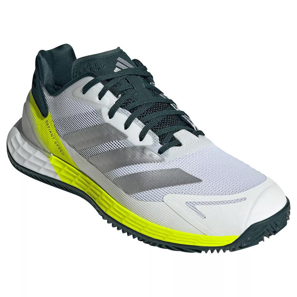 Adidas Defiant Speed 2 Tennisschuhe Sandplatz Wei&szlig; / Gelb