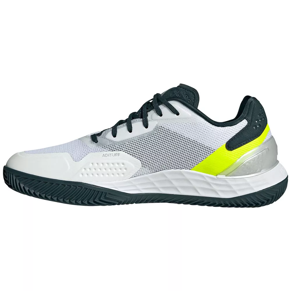 Adidas Defiant Speed 2 Tennisschuhe Sandplatz Wei&szlig; / Gelb