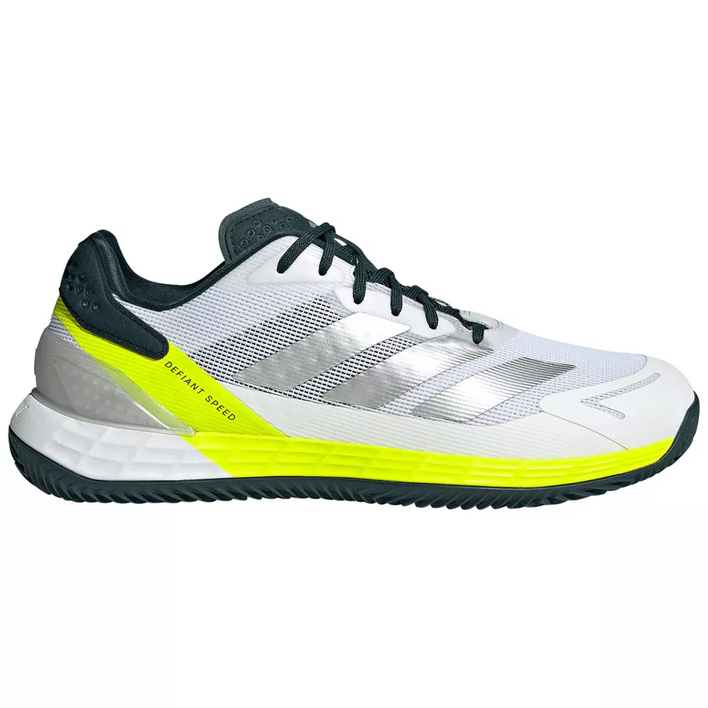 Adidas Defiant Speed 2 Tennisschuhe Sandplatz Wei&szlig; / Gelb